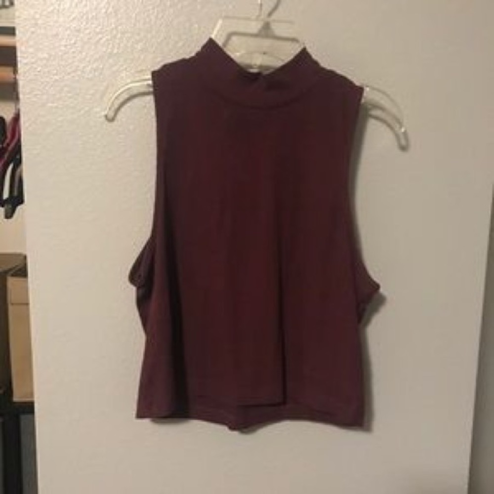 Purple Halter Crop Top